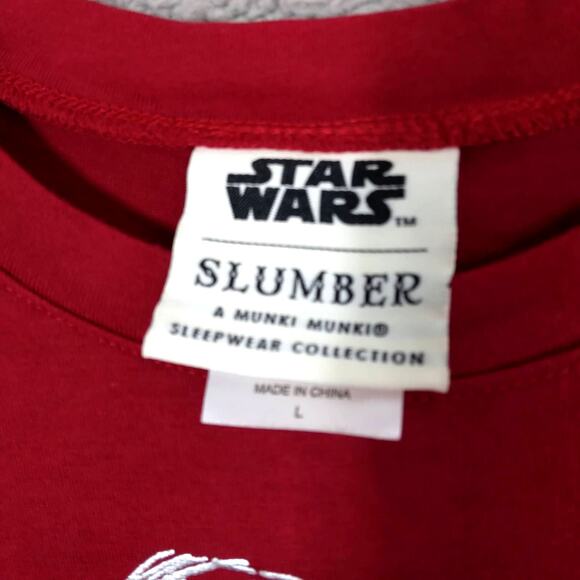 Star Wars Slumber by Munki Munki Stormtrooper Santa size L pajama top - Picture 4 of 5
